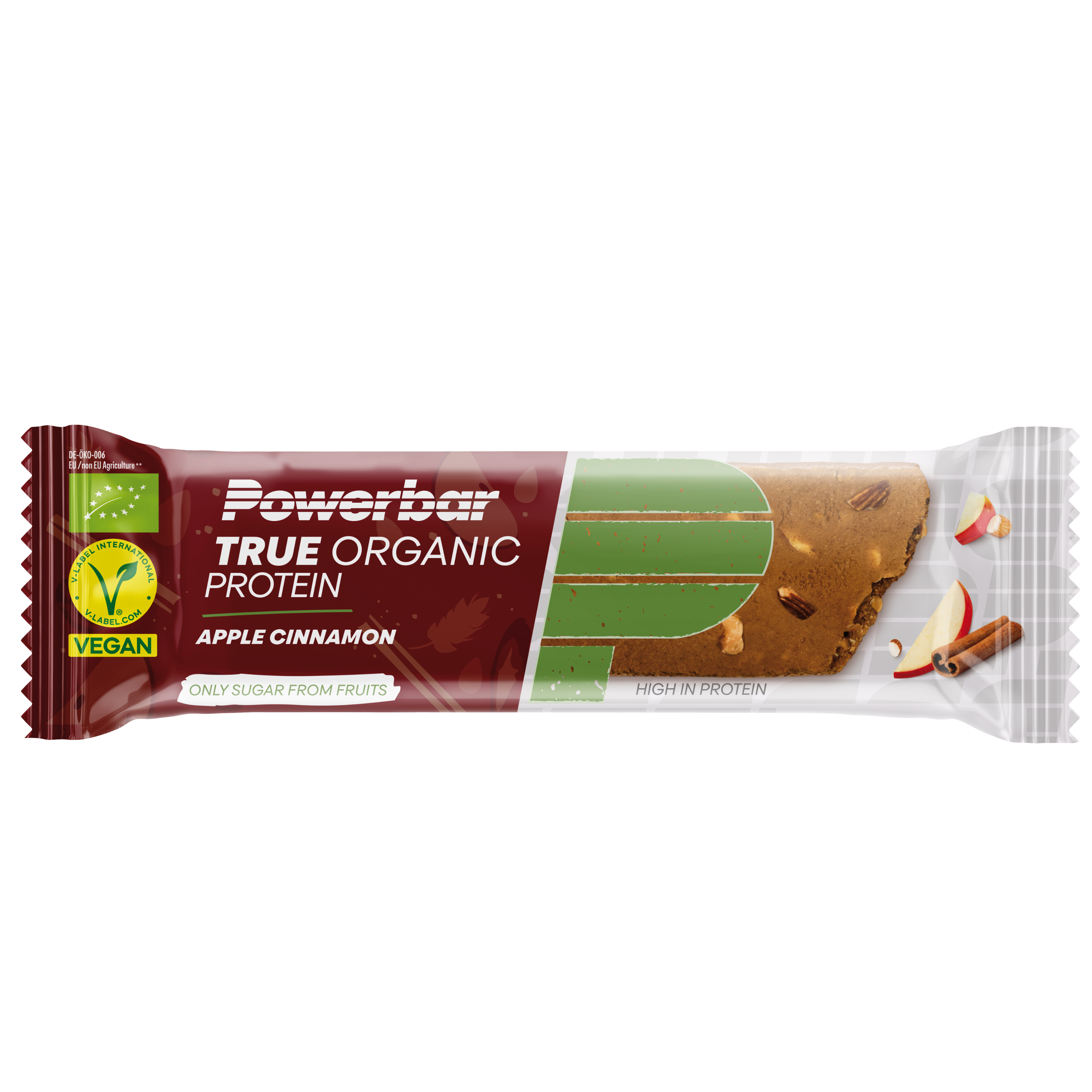 PBTrueOrganicProteinAppleCinnamo40g Vous voulez faire le plein de protéines et savoir exactement ce que vous mangez sans faire de compromis sur le goût ? Nous avons ce qu’il vous faut : Notre barre protéinée TRUE ORGANIC, avec jusqu’à 8 ingrédients végétaux tels que des dattes, des fruits à coque ou du blé – tous de première qualité bio.
-Riche en protéines
-Végétal
-Bio

Tous les produits Powerbar figurent dans la liste de Cologne, par conséquent, nous pouvons offrir aux athlètes plus de sécurité et de fiabilité.