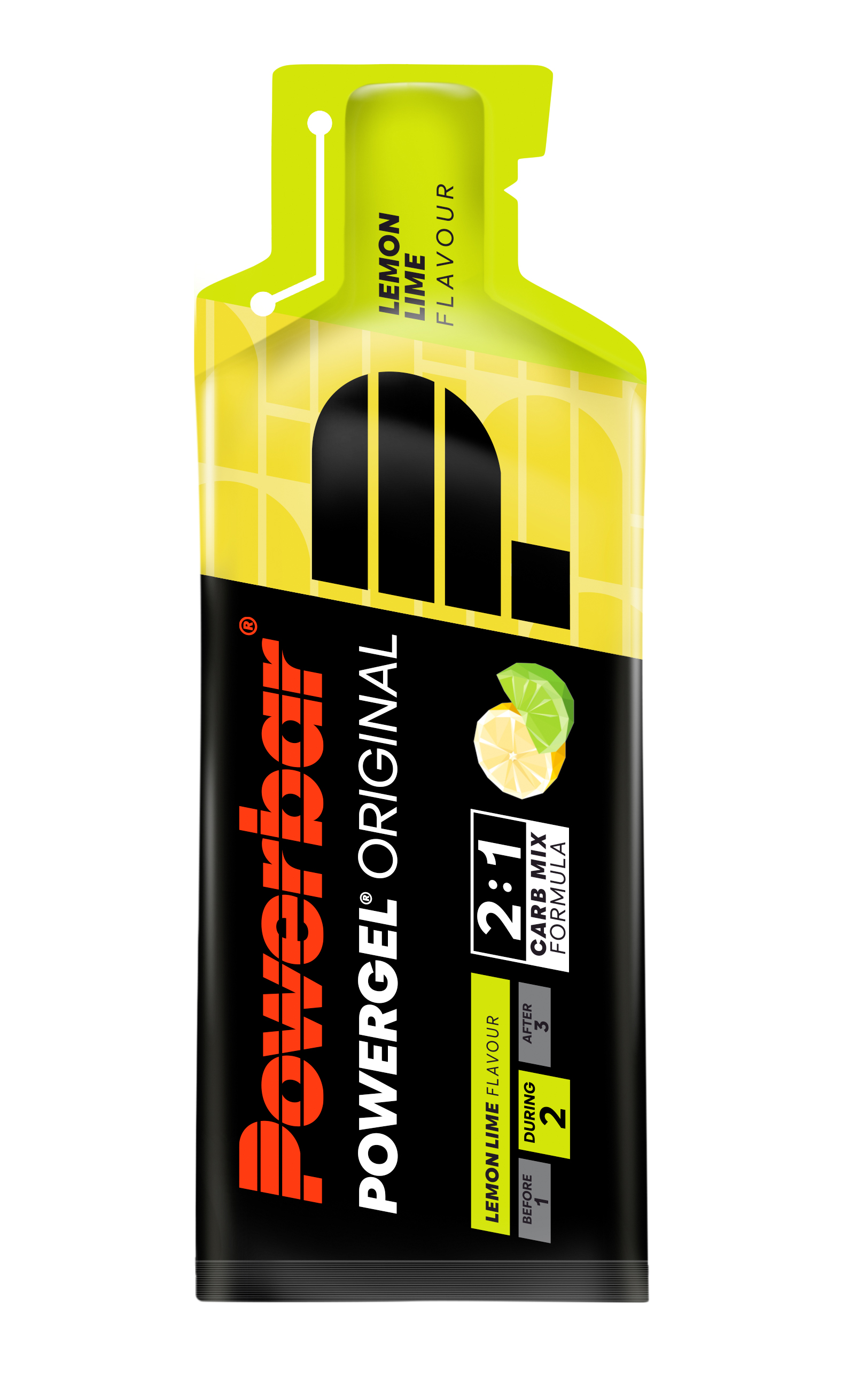 PBPowerGelOriginalLimetteZitrone41g POWERGEL® ORIGINAL - die Wahl der Profis seit 1996 - Bewährte Funktionalität mit C2MAX Dual Source Carb Mix und ca. 200 mg Natrium pro Beutel - Vegan - Innovative Verpackung: leicht zu öffnen und verhindert zusätzlichen Abfall durch „Trash Chain“