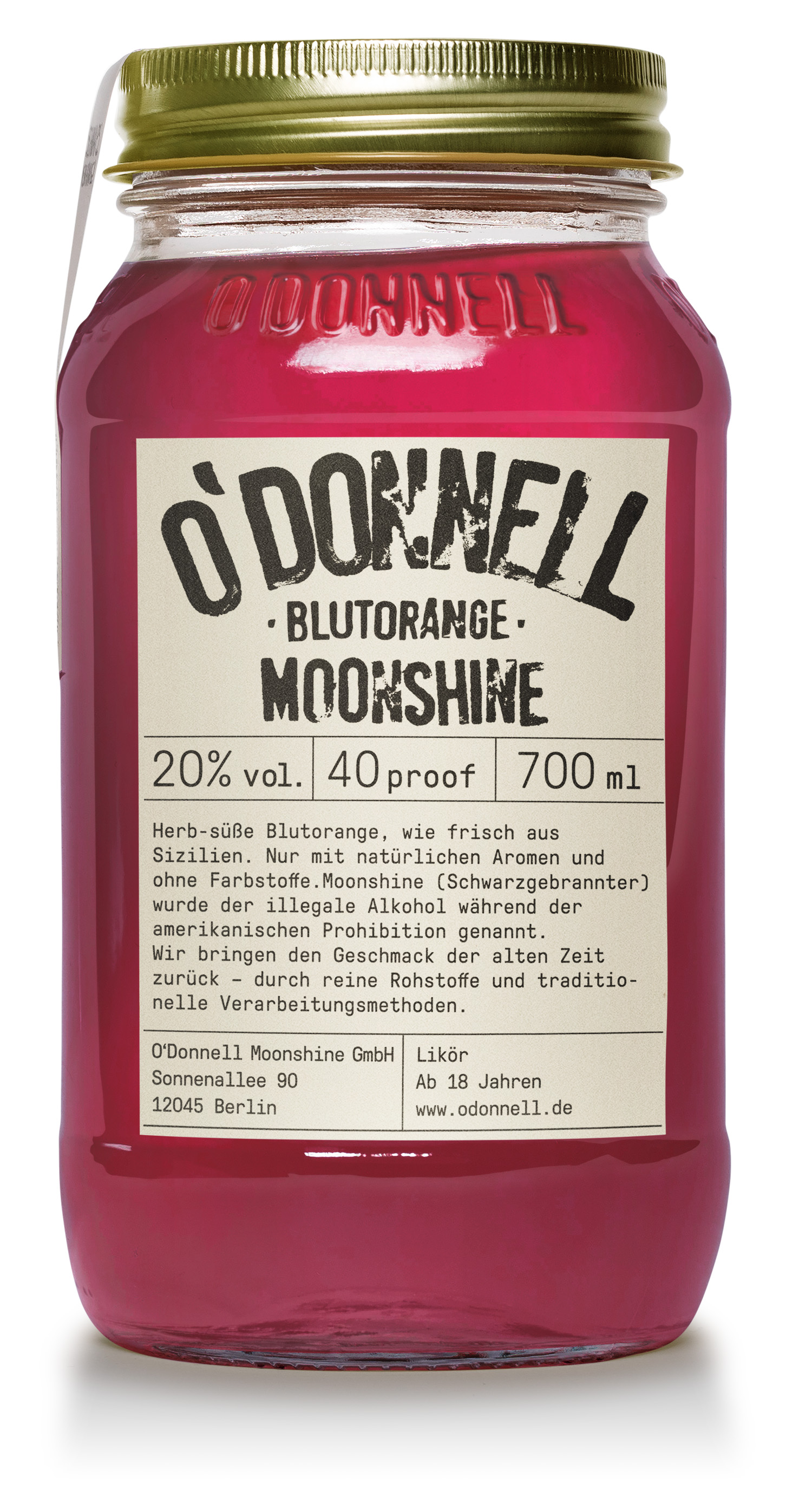 O'Donnell Moonshine Blutorange 0,7l