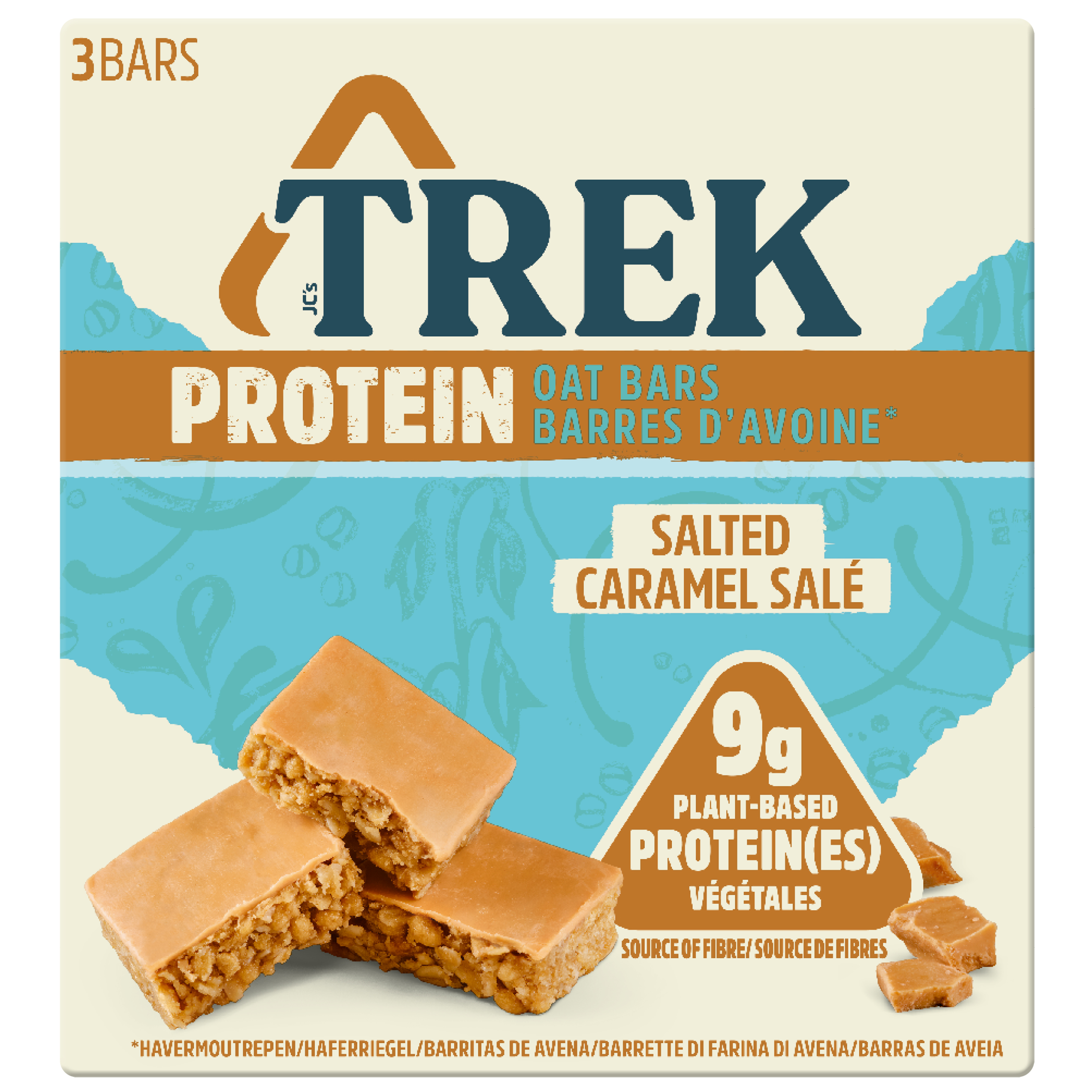 TREK Oat Bar Salted Caramel 3x50g null